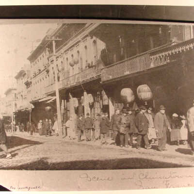 Photograph, Chinatown Scene, pre earthquake, SF
