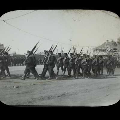 Glass Lantern Slide, Soldiers