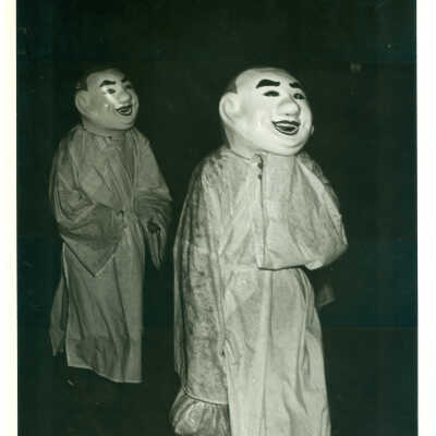Photograph, People Wearing Head-mask