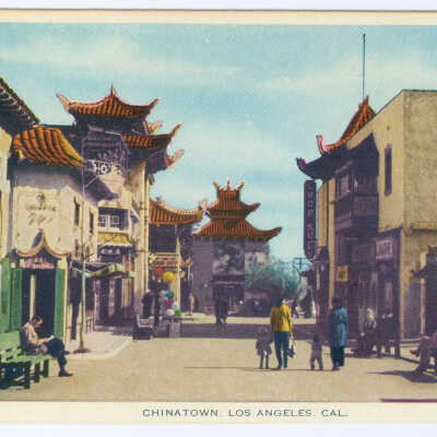 Postcard, Los Angeles, Chinatown, Chinatown, Los Angeles