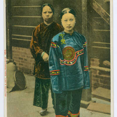 Chinese Belle and Servant, Chinatown, San Francisco