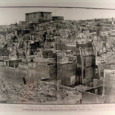 Photograph, Chinatown from Telegraph Hill, SF Examiner, July 1906