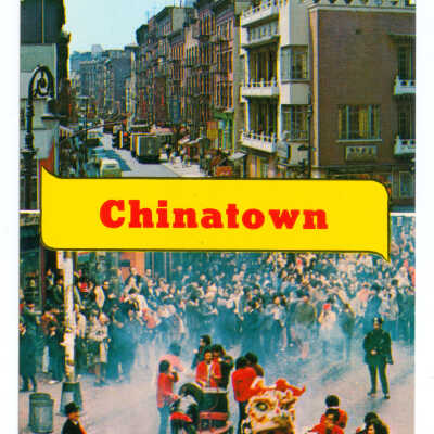 Postcard, New York, Chinatown, Chinatown, New York City