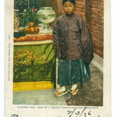 Chinese Boy, Son of a Noted Dignitary, San Francisco