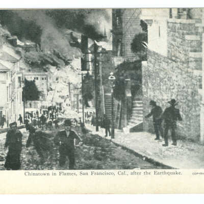Chinatown in Flames, San Francisco, Cal. after the Earthquake