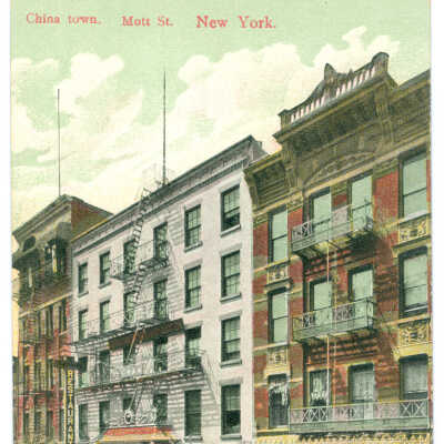 Postcard, New York, Chinatown, Chinatown Mott St. New York