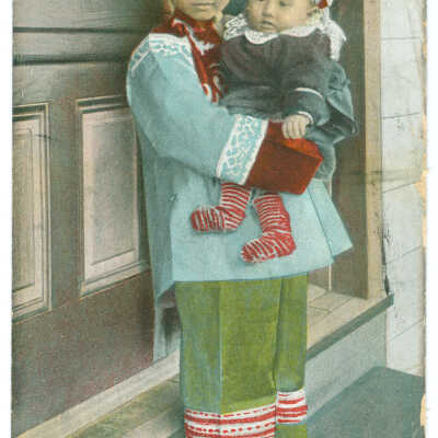 Postcard, China, Chinese Mother with Baby