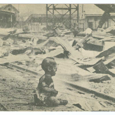 Postcard, Baby Sitting on the Ground