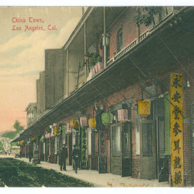 Postcard, Los Angeles, Chinatown, China Town, Los Angeles, Cal