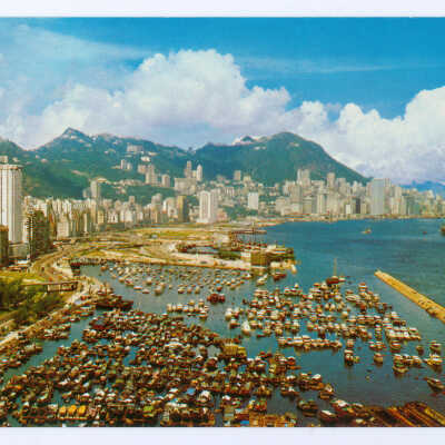 Postcard Set, China, Hong Kong, Victoria Looking Down from East Distrct