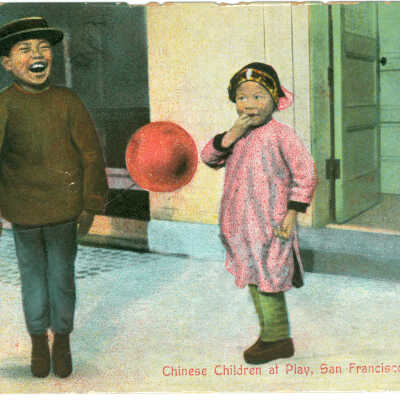 Chinese Children at Play, San Francisco, California