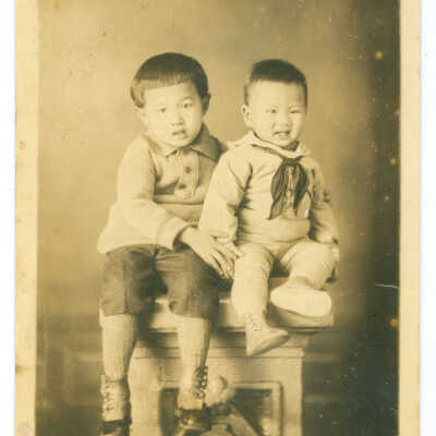 Postcard, Portrait of 2 Chinese Children