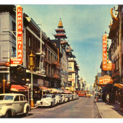 Street Scene of Chinatown