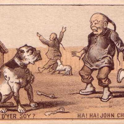 Ha! Ha! John Chinaman He Eatie Dogie