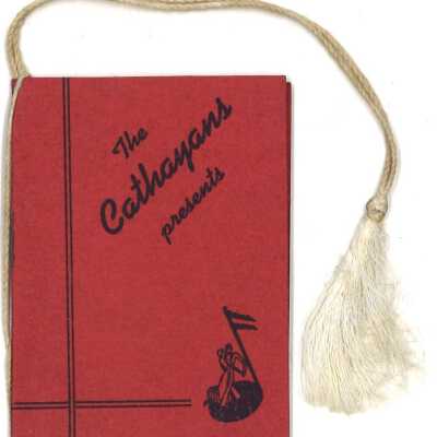 1938 Cathayans Orchestra Dance Band - 5th Anniversary Program