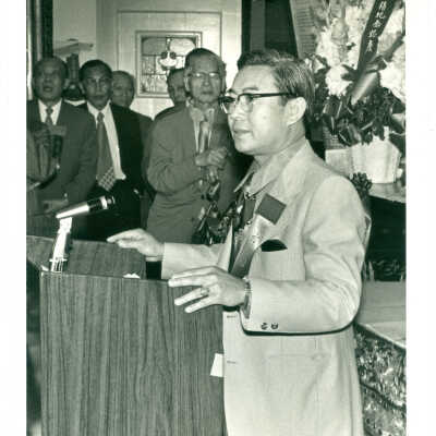 Photograph, A man speaking