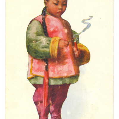 Postcard, San Francisco, Chinatown, 11. Celebrating