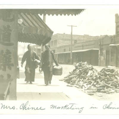 Postcard, Los Angeles, Chinatown, Street Scene
