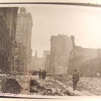 Photograph, California St, 1906, SF