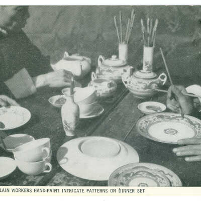 Postcard, Chinese Porcelain Workers