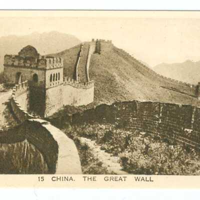Tobacco Card, China, The Great Wall