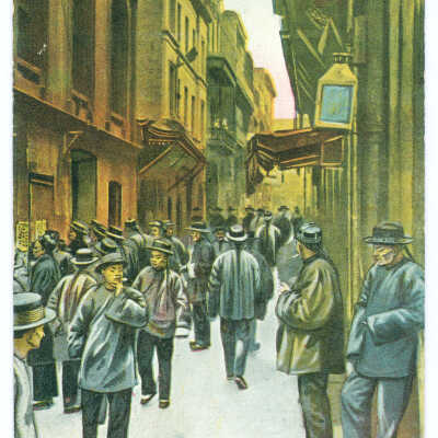Postcard, New York, Chinatown, In Chinatown New York