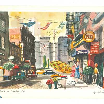 Maiden Lane-No. 156. Watercolor by Jake Lee. Witteveew Studio