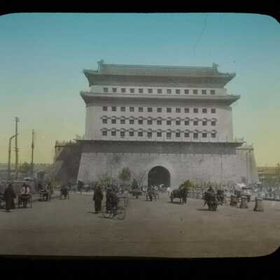 Glass Lantern Slide, Gate