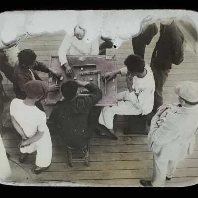 Glass Lantern Slide, Men