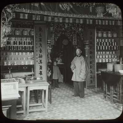 Glass Lantern Slide, Store