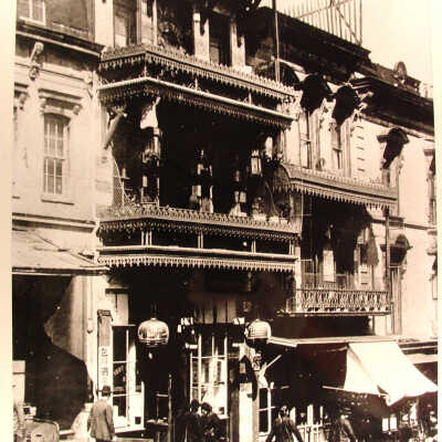 Photograph, Chinatown, Clay & Waverly, pre earthquake, SF