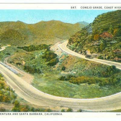 Postcard, Conejo Grade, Coast Highway