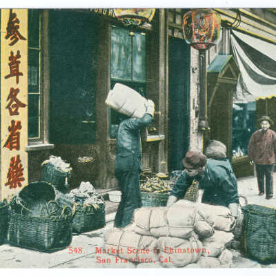 Market Scene in Chinatown, San Francisco, Cal.