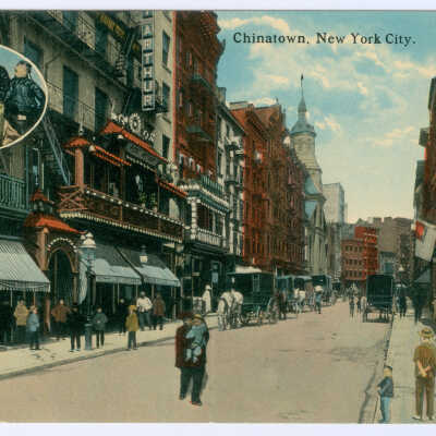 Postcard, New York, Chinatown, Chinatown, New York City