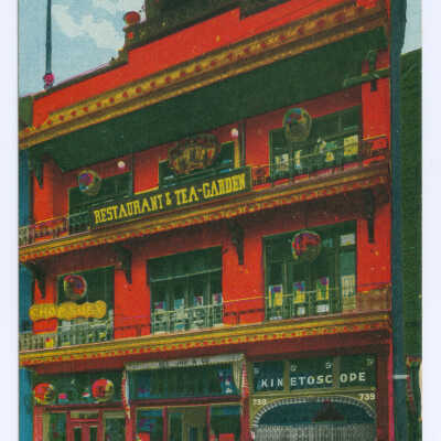 Postcard, San Francisco, Chinatown, Chinese Restaurant, San Francisco