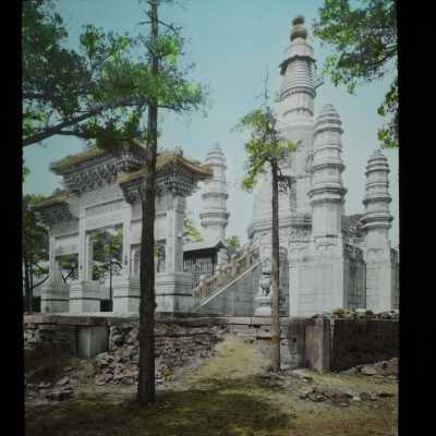 Glass Lantern Slide, Temple