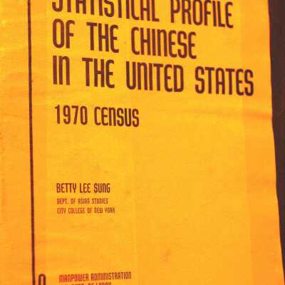 Statistical Profile of the Chinese in the United States: 1970 Census