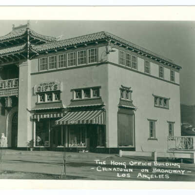 Postcard, Los Angeles, Chinatown, The Hong Office Building