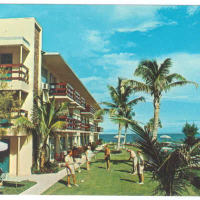 Postcard, Pompano Beach, Ocean Holiday Resort Motel