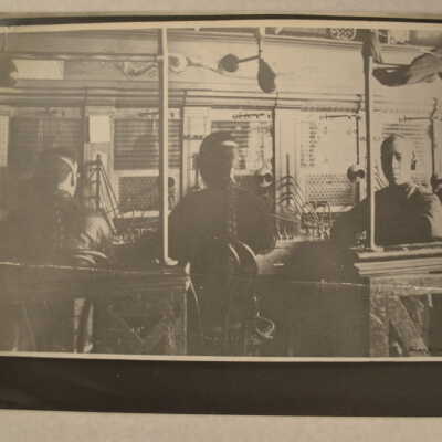 Four Chinese Male Telephone Exchange Operators