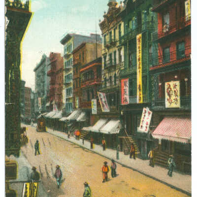Postcard, New York, Chinatown, Chinatown, New York