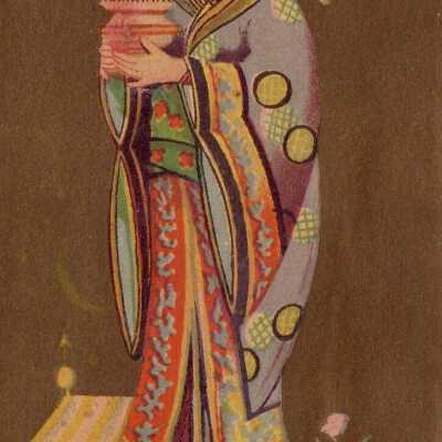 An Asian Woman Holds Onto a Urn