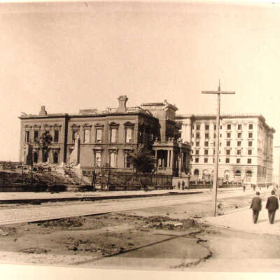 Photograph, California St., Nob Hill, 1906, SF