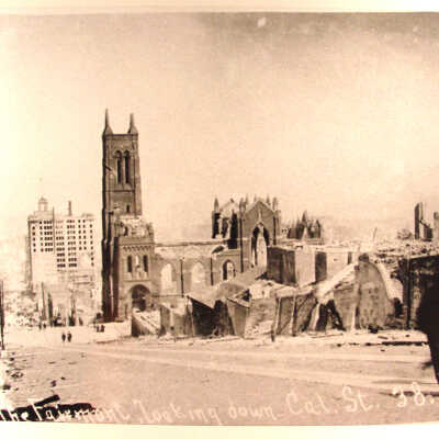 Photograph, Nob Hill,, California St., 1906, SF