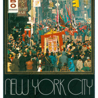 Postcard, New York, Chinatown, New York