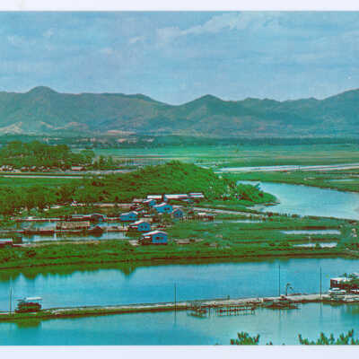 Postcard Set, China, Hong Kong, The Shumchun River Viewed from a Hill at Lukmachow