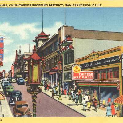Oriental Bazzars, Chinatown's Shopping District, San Francisco, Calif.