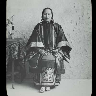 Glass Lantern Slide, Woman