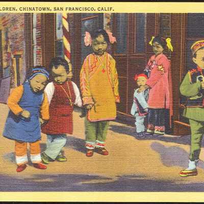 Chinese Children, Chinatown, San Francisco, Calif