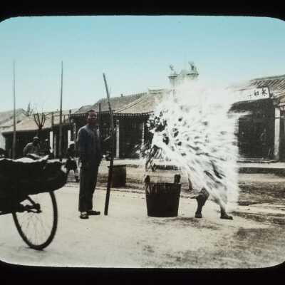 Glass Lantern Slide, Man